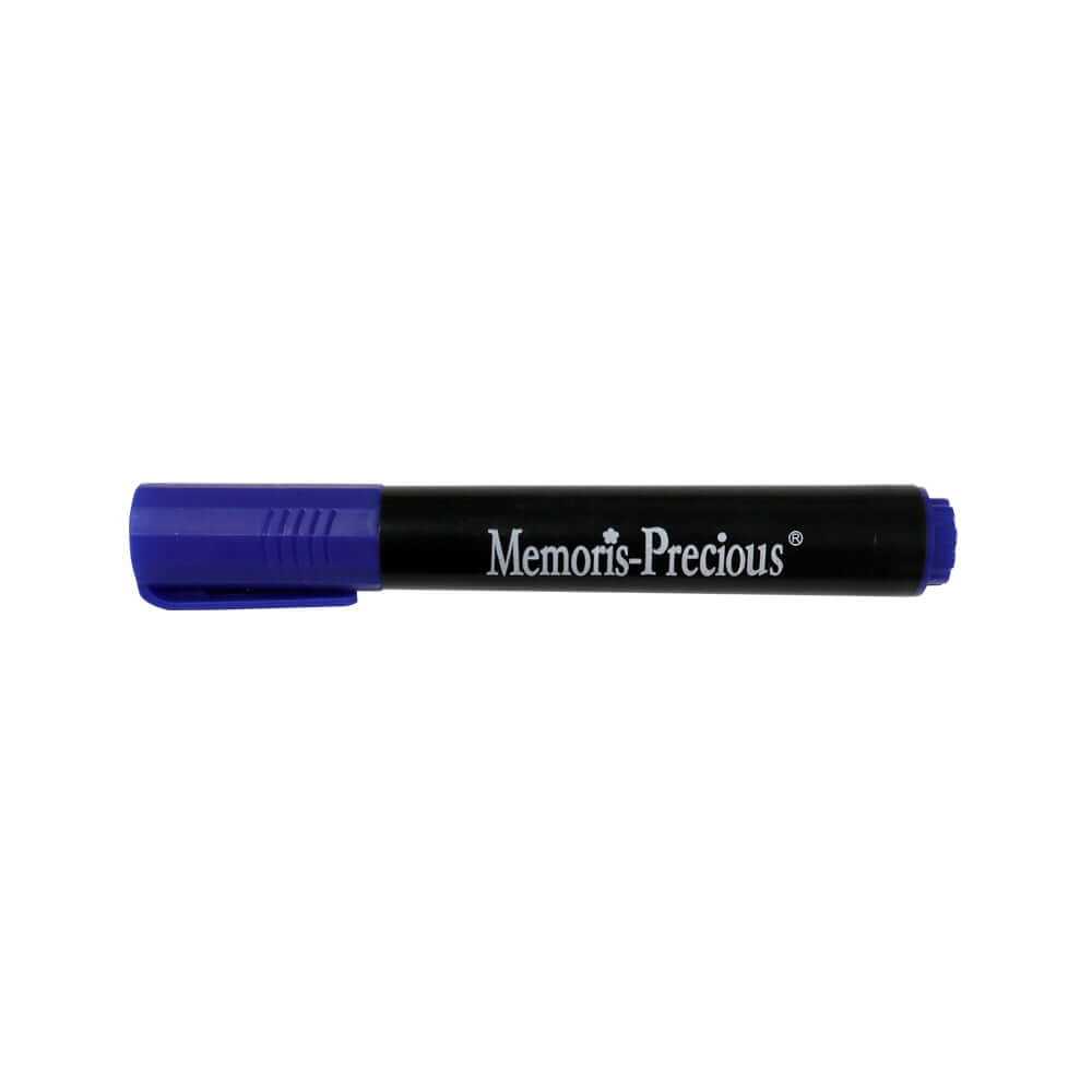 Marker permanent, varf tesit 2-7 mm, albastru, 12 bucati/cutie Marker permanent, varf tesit 2-7 mm, albastru, 12 bucati/cutie
